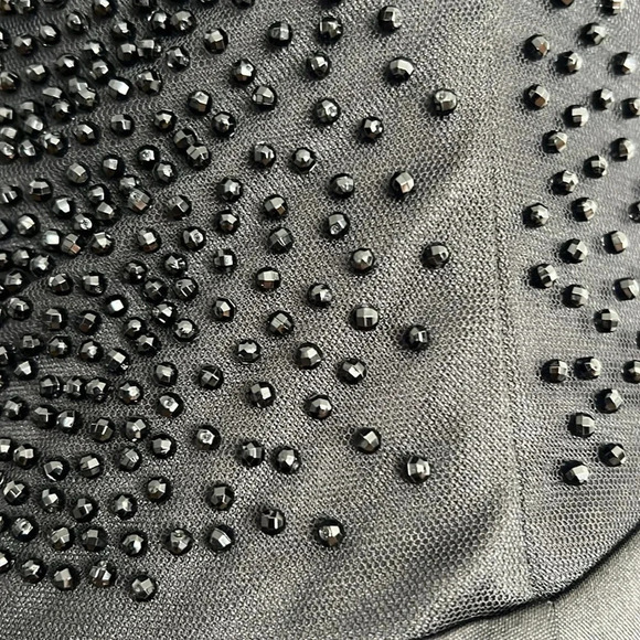 Rampage Vintage Y2K Satin Embellished Evening Gown Fairy Whimsygoth Sz. 5 Black - Picture 5 of 14